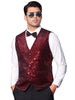Argyle Sequin Vest for Men&