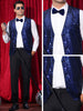 Argyle Sequin Vest for Men&