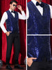 Argyle Sequin Vest for Men&