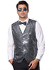 Argyle Sequin Vest for Men&
