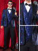 Sequin Argyle Blazer for Men&