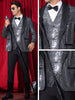 Sequin Argyle Blazer for Men&