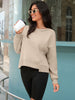 Onfers Cropped Sweatshirt for Women Crewneck Fleece Pullover Tops Oversized Hoodie Fashion Fall Outfits