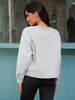 Onfers Cropped Sweatshirt for Women Crewneck Fleece Pullover Tops Oversized Hoodie Fashion Fall Outfits