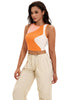 Onfers Color Block Tank Top for Women Summer Ribbed Sleeveless Crop Basic Going Out Tops
