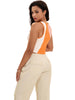 Onfers Color Block Tank Top for Women Summer Ribbed Sleeveless Crop Basic Going Out Tops