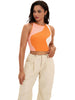 Onfers Color Block Tank Top for Women Summer Ribbed Sleeveless Crop Basic Going Out Tops