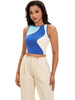 Onfers Color Block Tank Top for Women Summer Ribbed Sleeveless Crop Basic Going Out Tops