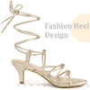 Knot Lace Up Slingback Stiletto Heel Sandals for Women