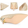 Pointy Toe Stiletto Heel Wedding Sparkly Heels Pumps for Women
