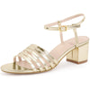 Open Toe Ankle Strap Slingback Chunky Heel Sandals for Women