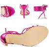 Knot Strappy Lace Up Stiletto Heel Sandals for Women