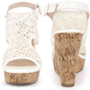 Lace Ankle Strap Platform Wedges Heel Sandals for Women