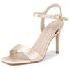 Squared Toe Stiletto Heel Sandals for Women