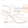 Open Toe Platform Ankle Strap Slingback Chunky Heel Sandals for Women
