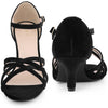 Ankle Strap Kitten Heels Sandals for Women
