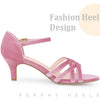 Ankle Strap Kitten Heels Sandals for Women