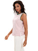 Onfers Womens Striped Tank Top Color Block Side Slits Crewneck Summer Tops Casual Loose Fit Sleeveless Shirts