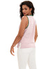 Onfers Womens Striped Tank Top Color Block Side Slits Crewneck Summer Tops Casual Loose Fit Sleeveless Shirts