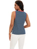 Onfers Womens Striped Tank Top Color Block Side Slits Crewneck Summer Tops Casual Loose Fit Sleeveless Shirts