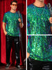 Sequin t Shirt for Men&