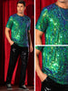 Sequin t Shirt for Men&