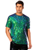 Sequin t Shirt for Men&
