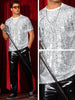 Sequin t Shirt for Men&