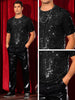 Sequin t Shirt for Men&