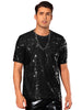 Sequin t Shirt for Men&