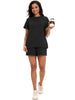 Onfers Womens 2 Piece Outfits Short Sleeve Tops and Drawstring Shorts Lounge Sets Casual Summer