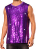 Sequin Tank Top for Men&