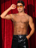Rhinestone Fishnet Tank Top for Men&