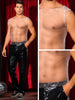 Rhinestone Fishnet Tank Top for Men&