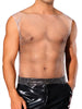 Rhinestone Fishnet Tank Top for Men&
