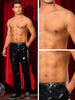 Rhinestone Fishnet Tank Top for Men&