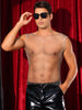 Rhinestone Fishnet Tank Top for Men&