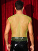 Rhinestone Fishnet Tank Top for Men&