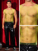 Rhinestone Fishnet Tank Top for Men&