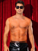 Rhinestone Fishnet Tank Top for Men&