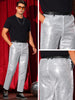 Sequin Dress Pants for Men&
