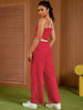 Onfers Womens Summer 2 Piece Outfits Tracksuit Cropped Camisole Tnak Tops Wide Leg Pants Casual Lounge Sets