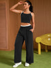 Onfers Womens Summer 2 Piece Outfits Tracksuit Cropped Camisole Tnak Tops Wide Leg Pants Casual Lounge Sets