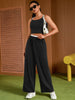 Onfers Womens Summer 2 Piece Outfits Tracksuit Cropped Camisole Tnak Tops Wide Leg Pants Casual Lounge Sets