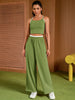 Onfers Womens Summer 2 Piece Outfits Tracksuit Cropped Camisole Tnak Tops Wide Leg Pants Casual Lounge Sets