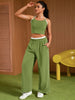 Onfers Womens Summer 2 Piece Outfits Tracksuit Cropped Camisole Tnak Tops Wide Leg Pants Casual Lounge Sets