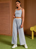 Onfers Womens Summer 2 Piece Outfits Tracksuit Cropped Camisole Tnak Tops Wide Leg Pants Casual Lounge Sets