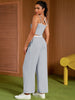 Onfers Womens Summer 2 Piece Outfits Tracksuit Cropped Camisole Tnak Tops Wide Leg Pants Casual Lounge Sets