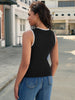 Onfers Womens Knit Tank Top Scoop Neck Sleeveless Color Block Sweater Vest Tops Slim Fitted Casual Basic Shirts