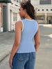 Onfers Womens Knit Tank Top Scoop Neck Sleeveless Color Block Sweater Vest Tops Slim Fitted Casual Basic Shirts